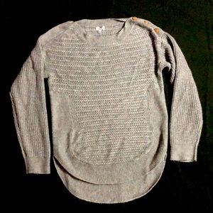 Kismet grey knot sweater